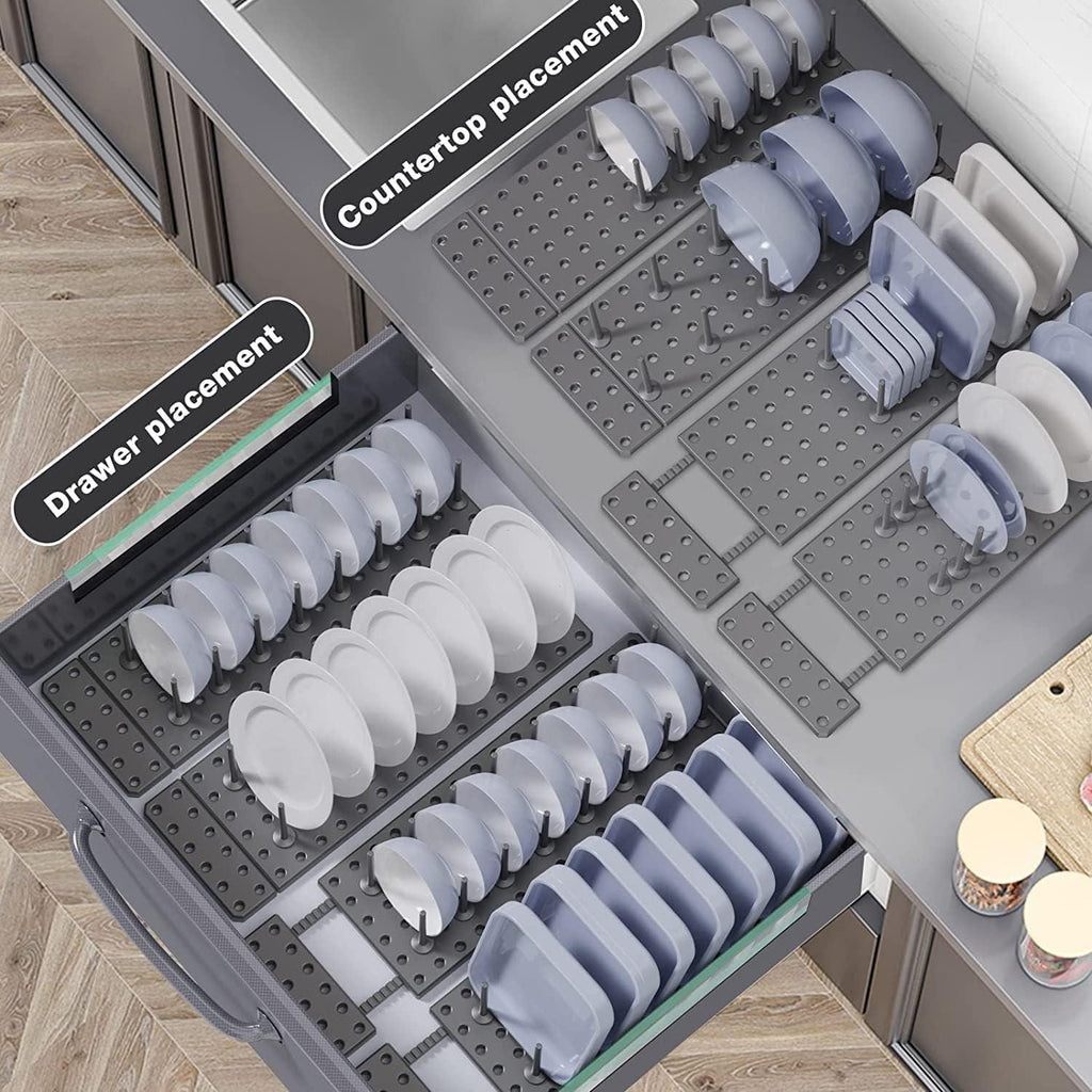 Foldable Dish Drying Rack with Drainage – Kitchen Organizer
